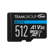 Carte mémoire MicroSDXC UHS-I Team Group ELITE A1 512 Go