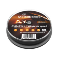 MediaRange MR451 DVD+RW 4,7 Go, paquet de 10