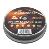 MediaRange MR450 DVD-RW 4,7 Go, paquet de 10