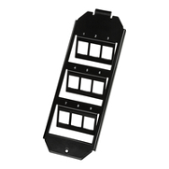 LogiLink NK4061 Plaque murale Keystone 1 port noir