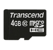 Transcend microSDHC 4GB Classe 10 90MB/s