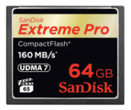 Carte CF SanDisk Extreme Pro 64 Go