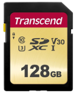 Carte mémoire Transcend SDXC 500S 128GB UHS-I 95MB/s