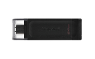 Kingston DataTraveler 70 64GB USB-C 3.2 Gen 1 Svart USB-minne