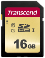 Carte mémoire Transcend SDHC 500S 16 Go UHS-I 95 Mo/s