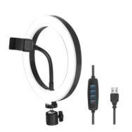LogiLink AA0151 Lumière LED ABS 1/4" 1,8m USB Noir