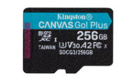 Kingston Canvas Go! Plus 256GB MicroSD UHS-I V30 Snabbt Minne