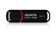 ADATA UV150 64GB USB 3.2 Gen 1, avec couvercle, 9g, noir