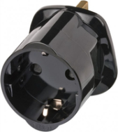 Brennenstuhl Adaptateur de voyage avec mise à la terre/GB 7,5A noir