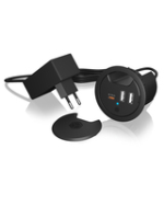 Chargeur de table ICY BOX avec alimentation et charge rapide