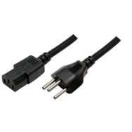 Câble d'alimentation LogiLink 1,8 m Suisse vers IEC C13
