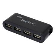 LogiLink UA0085 Hub USB 2.0 480Mbps 4 ports Noir