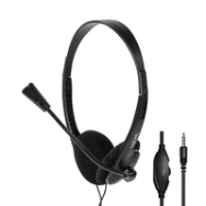 Casque stéréo LogiLink avec prise microphone 3,5 mm