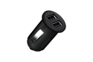 Transcend Dual USB Chargeur de voiture 12-24V 5V 2.4A 8m Noir