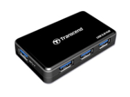 Transcend HUB3 USB 3.2 Gen1 Type-A Noir 5-12V