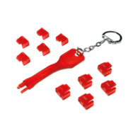 LogiLink MP0042 Accessoire réseau rouge