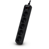 CyberPower Systems CyberPower Tracer III B0520SC0-FR - 350 J - 5 prises CA - Type E - 200-250 V - 50-60 Hz - Noir