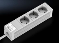 Rittal DK 7240.110 - 2 m - 3 Prise(s) AC - Intérieur - Type D - Aluminium - Gris