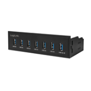 LogiLink UA0342 Hub USB 3.0 sur panneau avant 5,25"