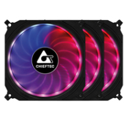 Ventilateur de boîtier Chieftec Tornado CF-3012-RGB 120 mm, lot de 3 (avec câble) - 16 dB