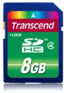 Carte mémoire SDHC Transcend TS8GSDHC4 8 Go