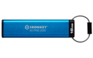 Kingston IronKey Keypad 200 16GB USB-C 3.2 Gen 1 Blå Säkert Minne