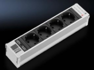 Rittal DK PSM Socket module D Schuko 4 voies non commutable avec protection contre les surintensités