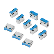 LogiLink AU0046 - Bloqueur de port USB - Bleu