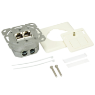 LogiLink NP0023V RJ-45 STP Prise Keystone Blanc Métallisé
