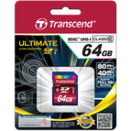 Transcend SDXC 64GB Classe 10 UHS-I 600x 90MB/s U1