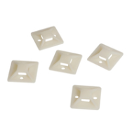 LogiLink KAB0043 Serre-câbles 25x25mm Ivoire paquet de 100