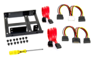 Adaptateur de baie de disque - 3,5" vers 2 x 2,5"