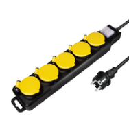 LogiLink LPS255 1,5 m 5 prises CA Extérieur Type F IP44