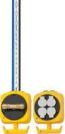 Brennenstuhl 1151160100 Multiprise 4 prises 5m IP20 noir/jaune