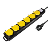LogiLink LPS256 1,5 m 6 prises CA Extérieur Type F IP44