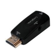 LogiLink CV0107 Adaptateur HDMI vers VGA Noir