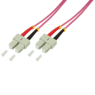 Câble fibre optique LogiLink SC/SC OM4 1m