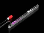 Rittal PDU Basic - Unité de distribution d'énergie - Courant AC 400 V - 22 kW - 3 phases - connexions de sortie : 12