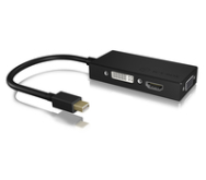 Adaptateur Mini DP vers DVI/VGA/HDMI ICY BOX IB-AC1032