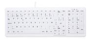 Cherry AK-C7000 - USB - Interrupteur à clé ciseaux - AZERTY - Blanc