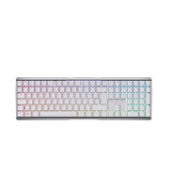 Cherry MX 3.0S Wireless RGB - RF sans fil + Bluetooth - Mécanique - QWERTZ - LED RGB - Blanc