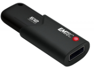 EMTEC B120 Click Secure - 512 Go - USB Type-A - 3.2 Gen 2 (3.1 Gen 2) - Coulissant - Noir