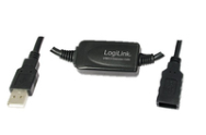 Câble d'extension LogiLink USB 2.0 10 m A mâle/femelle