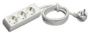 Brennenstuhl 1150620015 Multiprise 3 prises 1,4m blanc