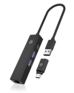 Hub USB avec Ethernet ICY BOX IB-HUB1439-LAN