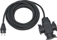 Brennenstuhl 1167810301 Multiprise extérieure 3 prises 10m IP44 noir