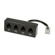 Répartiteur LogiLink RJ45 vers 4x RJ11 0,1 m