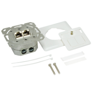 LogiLink NP0024V RJ-45 STP Prise Keystone Blanc Métallisé