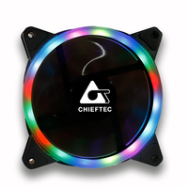 Chieftec AF-12RGB - Ventilateur - 12 cm - 1200 tr/min - Noir