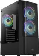 Tour midi AeroCool Quantum Mesh, ATX, panneau vitré